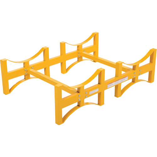 Steel Stackable Drum Rack, 2 Drums, 1600 lbs. Capacity, 45-1/2" W x 29-7/8" D x 12-3/4" H Groupe Belzile Dickner