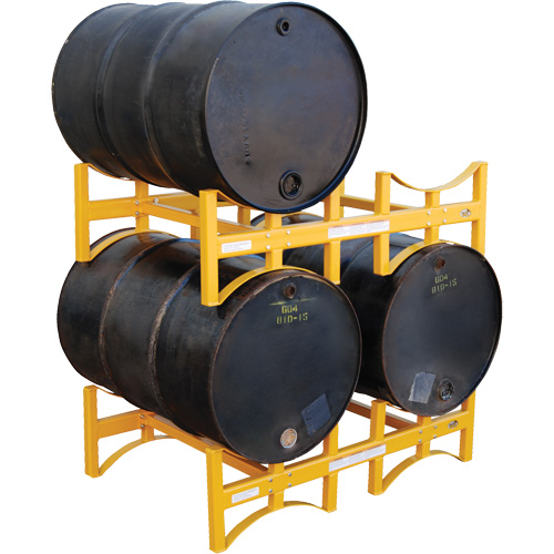 Steel Stackable Drum Rack, 2 Drums, 1600 lbs. Capacity, 45-1/2" W x 29-7/8" D x 12-3/4" H Groupe Belzile Dickner