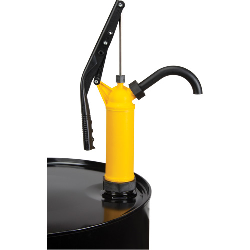 Pompe &agrave; baril de type levier, Polypropyl&egrave;ne, 14 oz/course, Pour barils de 5-55 gal. Groupe Belzile Dickner