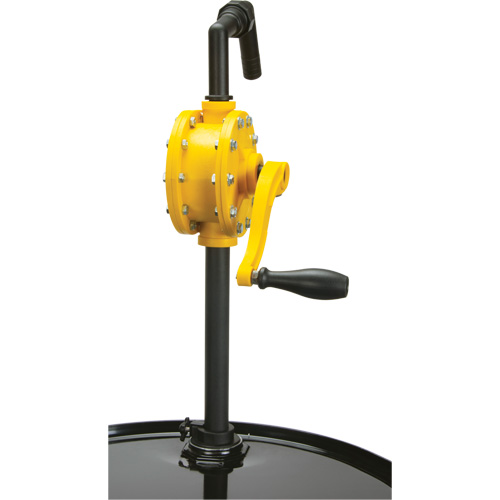 Rotary Type Drum Pump, Polypropylene, Fits 15 - 55 US Gal., 8 oz./Stroke Groupe Belzile Dickner