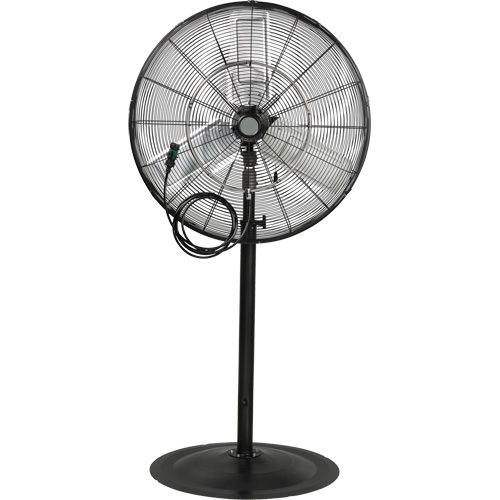 Ventilateur oscillant sur socle avec vaporisation &agrave; moteur &eacute;tanche &agrave; l'eau, Robuste, 3 Vitesses, Diam&egrave;tre de 30" Groupe Belzile Dickner