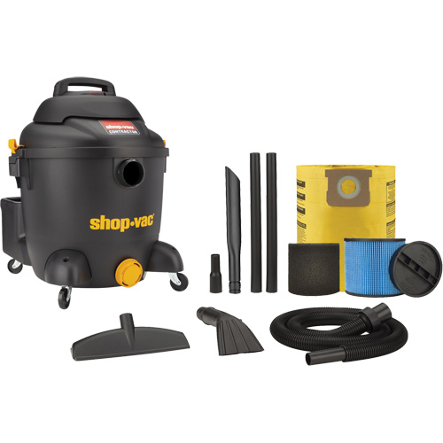Aspirateur pour atelier, Secs-humides, 4,5 CV, 10 gal. US (37,9 litres) Groupe Belzile Dickner