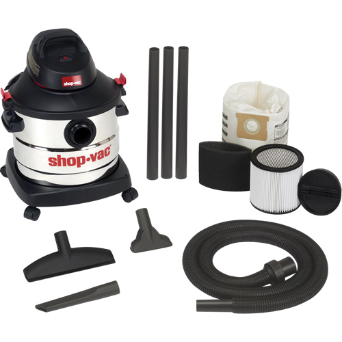 Aspirateur pour atelier, Secs-humides, 6 CV, 8 gal. US (30,3 litres) Groupe Belzile Dickner