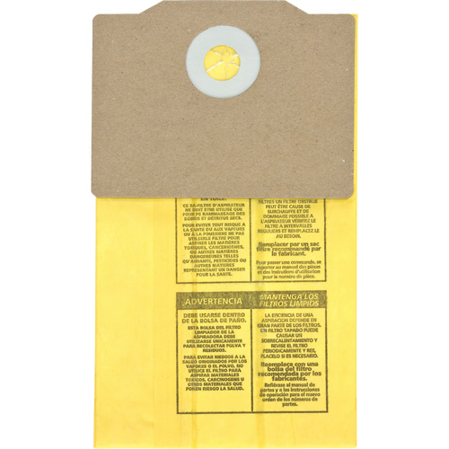 Authentiques sacs filtrants pour aspirateur dorsal, 1,75 gal. US Groupe Belzile Dickner
