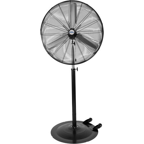 Oscillating Pedestal Fan with Casters, Industrial, 3 Speed, 30" Diameter Groupe Belzile Dickner