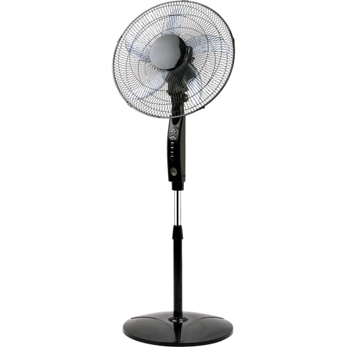 Ventilateur oscillant sur pied avec t&eacute;l&eacute;commande, Commercial, 3 Vitesses, Diam&egrave;tre de 16" Groupe Belzile Dickner