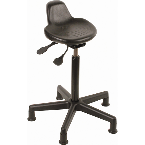 Tabouret, Position assise/debout, Ajustable, , Polyur&eacute;thane Si&egrave;ge, Noir Groupe Belzile Dickner