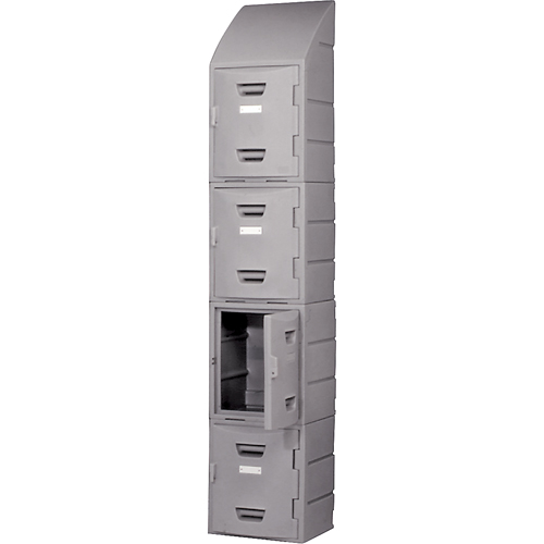 Locker, 15" x 15" x 31", Grey, Assembled Groupe Belzile Dickner