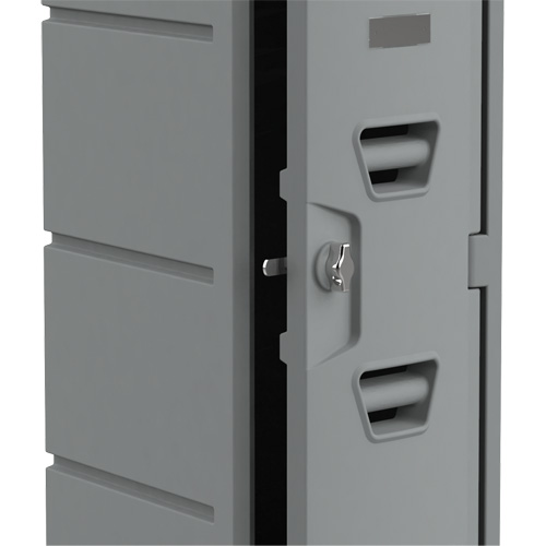 Locker, 12" x 15" x 47", Grey, Assembled Groupe Belzile Dickner