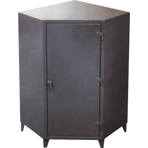Armoires de coin, Acier, 4 Tablettes, 72" h x 48" la x 24" P, Gris Groupe Belzile Dickner