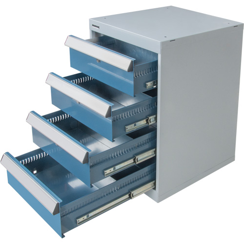 &eacute;tabli &agrave; quatre tiroirs sur pi&eacute;destal, 18" la x 21" p x 28" h Groupe Belzile Dickner