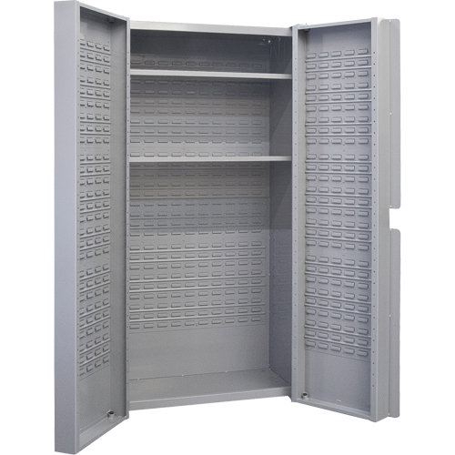 Deep Door Combination Cabinet, 38" W x 24" D x 72" H, Grey Groupe Belzile Dickner