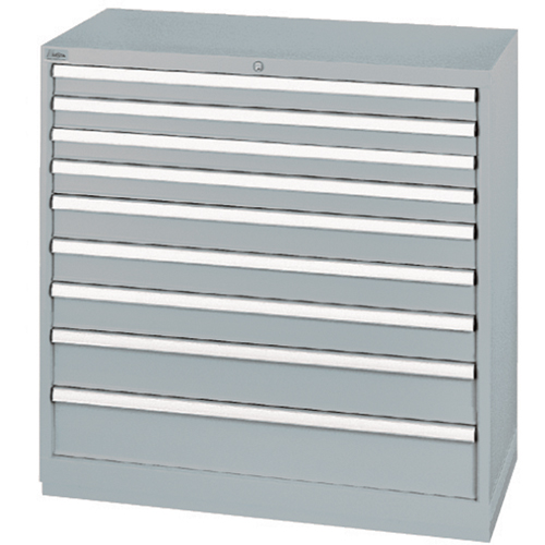 Armoires de rangement avec tiroirs, 9 tiroirs, 40-1/4" la x 22-1/2" p x 41-3/4" h, Gris Groupe Belzile Dickner