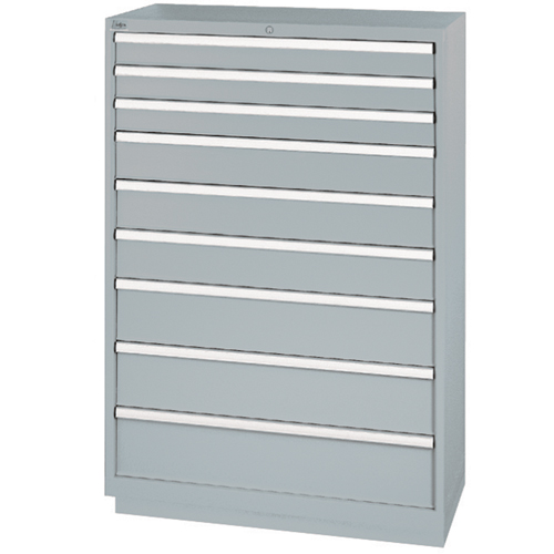 Armoires de rangement avec tiroirs, 9 tiroirs, 40-1/4" la x 22-1/2" p x 59-1/2" h, Gris Groupe Belzile Dickner