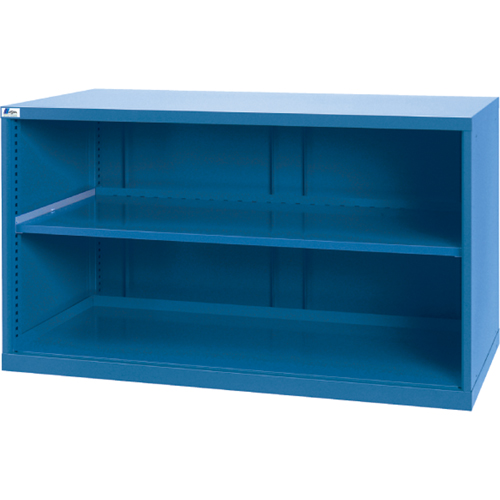 Shelf Cabinets, Steel, 33-1/2" H x 56-1/2" W x 28-1/2" D, Bright blue Groupe Belzile Dickner