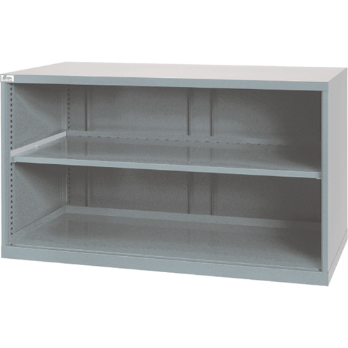 Shelf Cabinets, Steel, 33-1/2" H x 56-1/2" W x 28-1/2" D, Light Grey Groupe Belzile Dickner