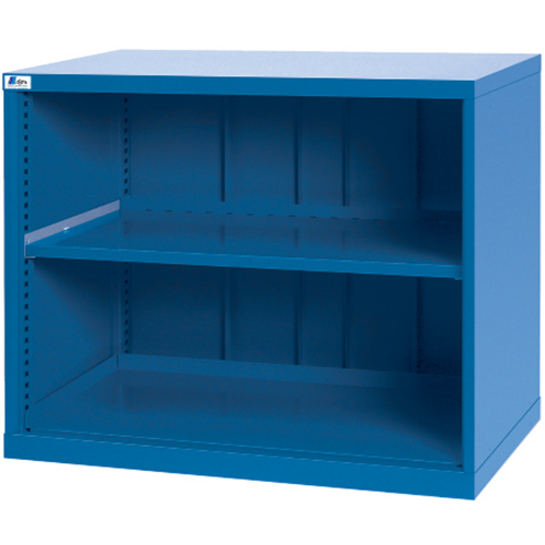 Shelf Cabinets, Steel, 33-1/2" H x 40-1/4" W x 22-1/2" D, Bright blue Groupe Belzile Dickner