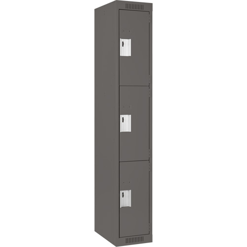 Casiers Clean Line, 3 niveaux, 12" x 18" x 72", Acier, Charbon, Rivet (assembl&eacute;) Groupe Belzile Dickner