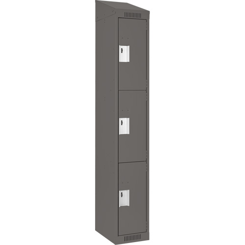 Casiers Clean Line, 3 niveaux, 12" x 18" x 78", Acier, Charbon, Rivet (assembl&eacute;) Groupe Belzile Dickner