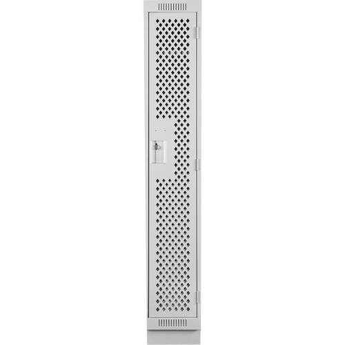 Casiers Clean Line, 12" x 15" x 76", Acier, Gris, Rivet (assembl&eacute;), Perfor&eacute; Groupe Belzile Dickner