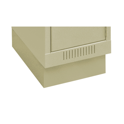 Clean Line Economy Lockers Recessed Base, 1 Banks, 4" H x 12" W x 18" D, Beige, Steel Groupe Belzile Dickner