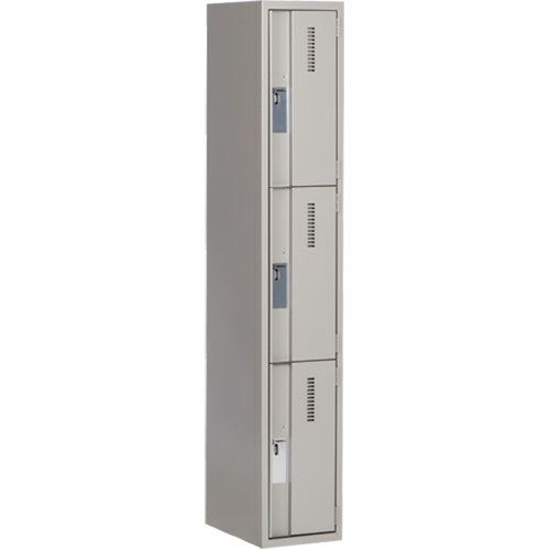 Casiers robustes Concorde, 3 niveaux, 12" x 18" x 72", Acier, Gris, Soud&eacute; (assembl&eacute;) Groupe Belzile Dickner