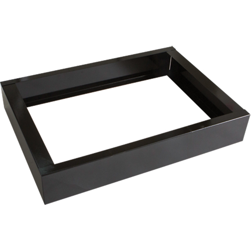 Base encastr&eacute;e pour casiers robustes enti&egrave;rement soud&eacute;e Concorde, 2 Blocs, 4" lo x 24" la x 17" p, Noir, Acier Groupe Belzile Dickner
