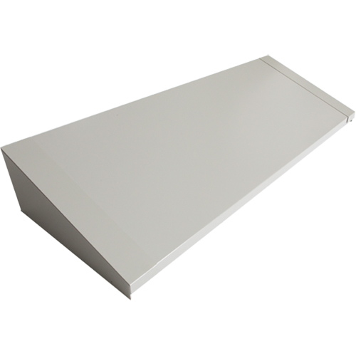 All-Welded Concorde - Heavy-Duty Lockers Sloping Top, 4 Bank, 18" D x 48" W x 6" H, Grey, Steel Groupe Belzile Dickner