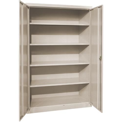 Deep Hi-Boy Storage Cabinet, Steel, 4 Shelves, 72" H x 36" W x 24" D, Beige Groupe Belzile Dickner