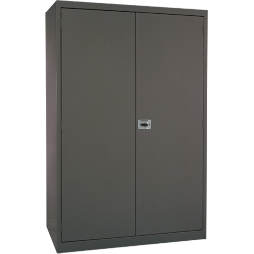 Deep Hi-Boy Storage Cabinet, Steel, 4 Shelves, 72" H x 36" W x 24" D, Charcoal Groupe Belzile Dickner
