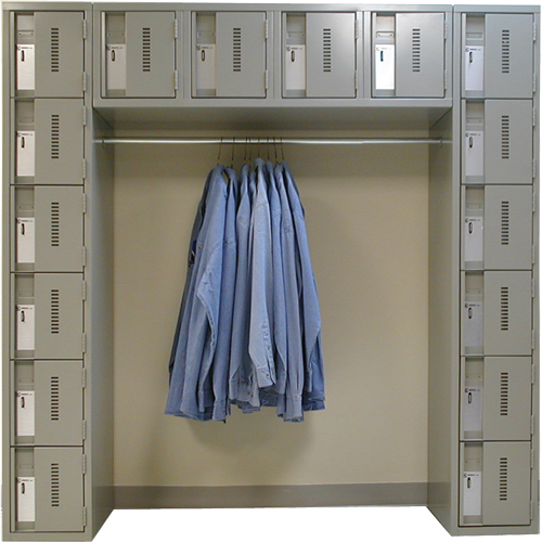 Archettes Concorde Heavy Duty Lockers, 16 -tier, Bank of 3, 18" x 72" x 72", Steel Groupe Belzile Dickner
