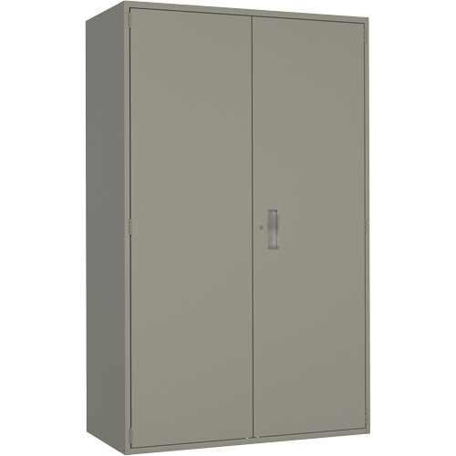 Armoire de rangement Hi-Boy tr&egrave;s large, Acier, 4 Tablettes, 72" h x 48" la x 24" P, Gris Groupe Belzile Dickner