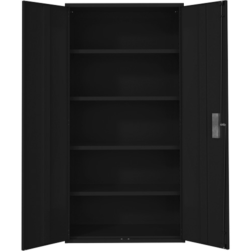 Armoire de rangement Hi-Boy, Acier, 4 Tablettes, 72" h x 36" la x 18" P, Noir Groupe Belzile Dickner