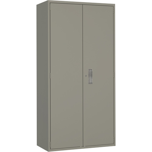 Wardrobe Storage Cabinet, Steel, 36" W x 18" D x 72" H, Grey Groupe Belzile Dickner