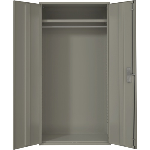 Wardrobe Storage Cabinet, Steel, 36" W x 18" D x 72" H, Grey Groupe Belzile Dickner