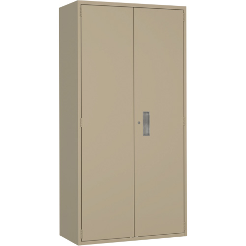 Armoire de rangements combin&eacute;s, Acier, 6 Tablettes, 72" h x 36" la x 18" P, Beige Groupe Belzile Dickner