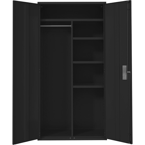 Armoire de rangements combin&eacute;s, Acier, 6 Tablettes, 72" h x 36" la x 18" P, Noir Groupe Belzile Dickner