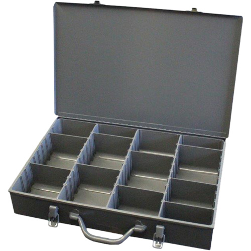 Compartment Steel Scoop Boxes, 17.875" W x 12" D x 3" H, 13 Compartments Groupe Belzile Dickner