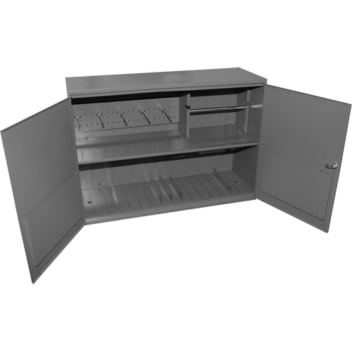 Abrasive Accessory Cabinet, Steel, 2 Drawers, 33-3/4" x 11-7/8" x 23-7/8", Grey Groupe Belzile Dickner