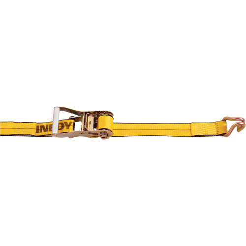 Ratchet Strap, Wire Hook, 2" W x 30' L, 3333 lbs. (1511 kg) Working Load Limit Groupe Belzile Dickner