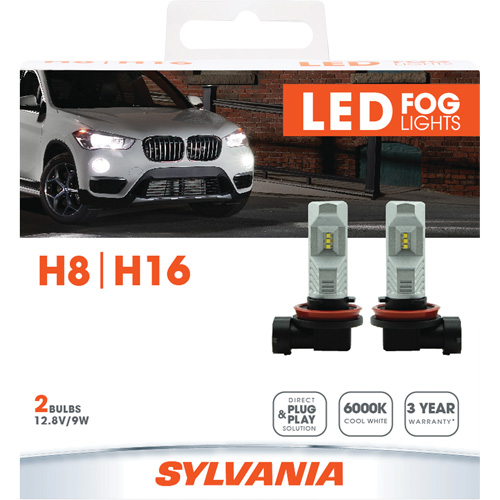 H8 Headlight Bulb, LED, 12.8 W/9 W, White Groupe Belzile Dickner
