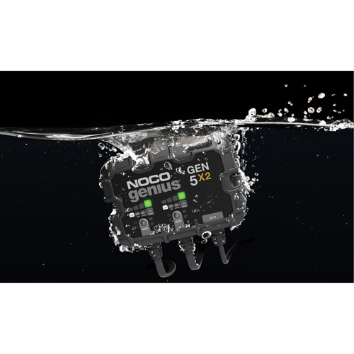 Chargeur de batterie embarqu&eacute; &agrave; 2 sorties de 10 amp&egrave;res Gen5X2 Genius Groupe Belzile Dickner