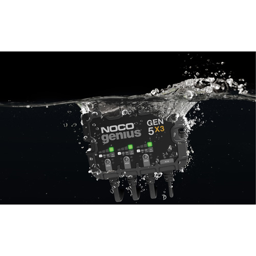 Chargeur de batterie embarqu&eacute; &agrave; 3 sorties de 15 amp&egrave;res Gen5X3 Genius Groupe Belzile Dickner