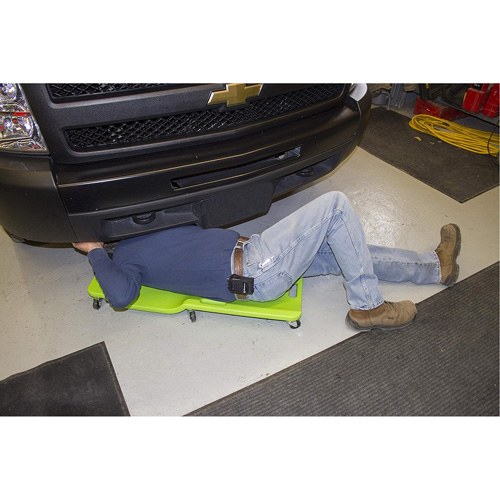 Sommier vert n&eacute;on &agrave; profil bas, en plastique robuste Groupe Belzile Dickner