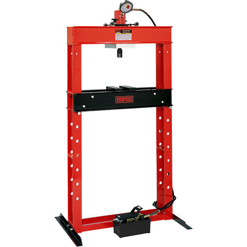 Air Hydraulic Pump Operated Shop Press, 25 tons Capacity Groupe Belzile Dickner