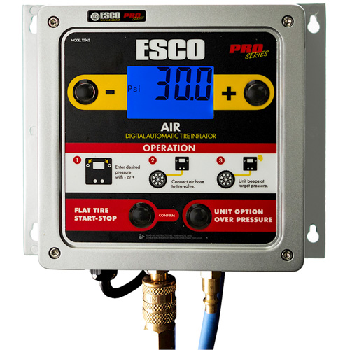 Gonfleur num&eacute;rique mural en aluminium pour pneus Groupe Belzile Dickner