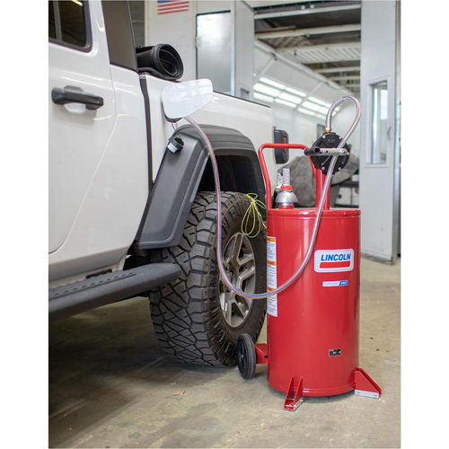 Chariot &agrave; carburant en acier de 25 gallons avec pompe rotative bidirectionnelle Groupe Belzile Dickner
