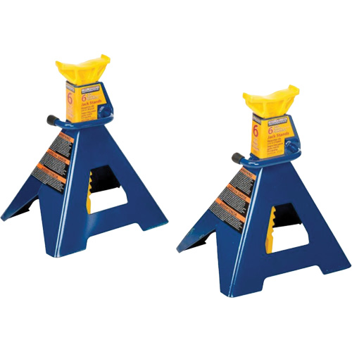 Jack Stand, Locking Handle/Ratchet, 6 tons Capacity, 25-1/4" H Groupe Belzile Dickner