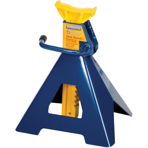 Jack Stand, Locking Handle/Ratchet, 6 tons Capacity, 25-1/4" H Groupe Belzile Dickner