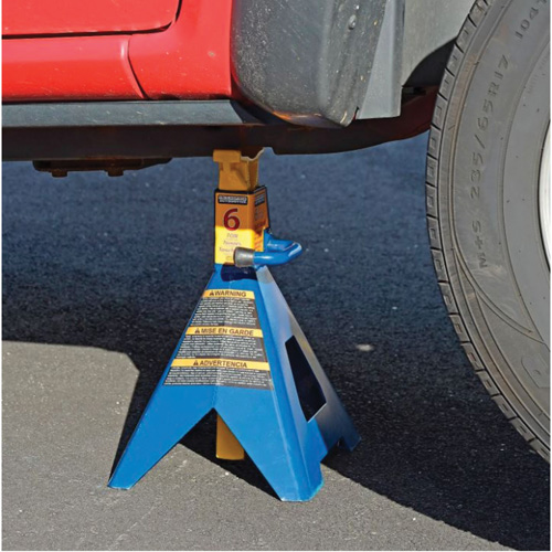 Jack Stand, Locking Handle/Ratchet, 6 tons Capacity, 25-1/4" H Groupe Belzile Dickner